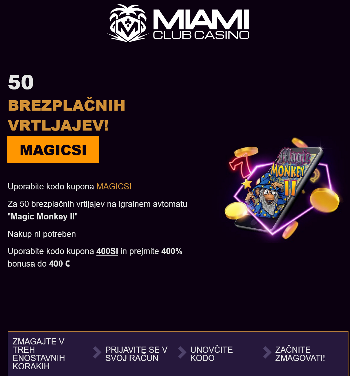 Miami Club SI 50 Free Spins (Slovenia)